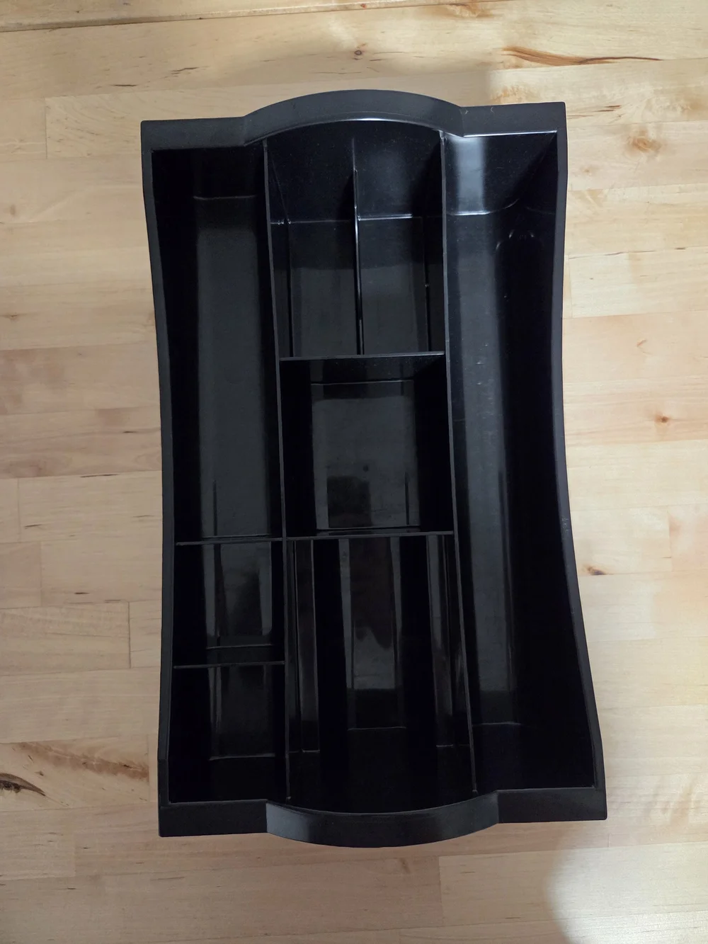 Rubbermaid Plastic Hanging Desk Drawer Organizer, Eight Compartments